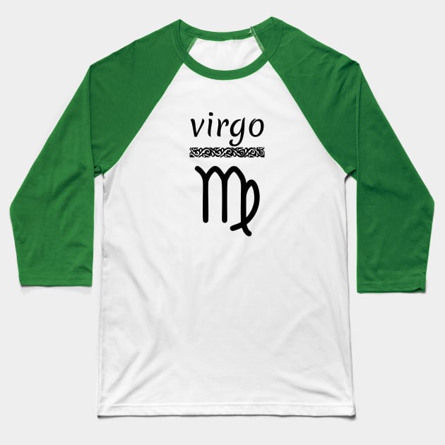 Virgo zodiac sign Baseball T-Shirt by Iskapa